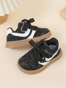 A Pair Of Unisex 2025 Autumn And Winter New Children's Soft Soled Board Shoes, Girls' Non Slip Casual Shoes, Shoes, Running Shoes Suitable For All Seasons - Black - View 7