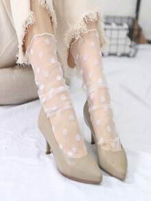 Calcetines de tobillo de mujer con lunares de moda y lindos, adecuados para uso diario, en el hogar, la oficina, casual y fiestas, gran regalo para el Día de Acción de Gracias, Navidad, San Valentín y el cumpleaños de la novia