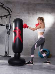 1pc Inflatable Punching Column, Adult Inflatable Punching Bag Freestanding Punching Bag, 1.6m Tall Punching Column, Air Outlet Punching Bag, Thick Punching Column