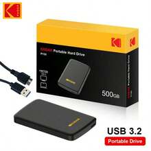 Kodak Hard Drive 1TB Hard Disk 500GB 2.5inch 5Gbps External HDD For Laptop Desktop Smartphone - Black - View 11
