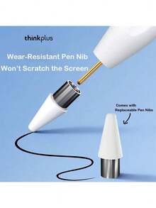 Lenovo BP18 Universal Portable Capacitive Pen: Aluminum Alloy Body, POM Wear-Resistant Tip, Sensitive Response, Long Battery Life, A Great Helper For Mobile Office And Studying.