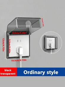 一体式防水插座盖 - 为插座提供全面覆盖，防止手指触电事故，并防止雨水侵入。具有高效绝缘、易于安装和粘合固定等特点。这款绝缘防水盖采用 ABS 材料制成，是浴室插座、户外插座和厨房插座的理想选择，是任何插座的必备配件。