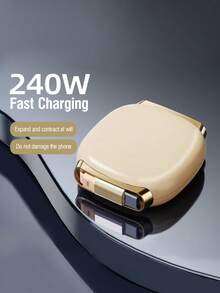 240W USB-C 转 USB-C 快充线，磁吸式伸缩 USB-C 充电线，伸缩式 Lightning 充电线，多功能 USB-C 数据线，兼容 15/16/17 Pro Max/Pro、iPad、平板电脑，支持 PD 快充 - 彩色 - 查看 1