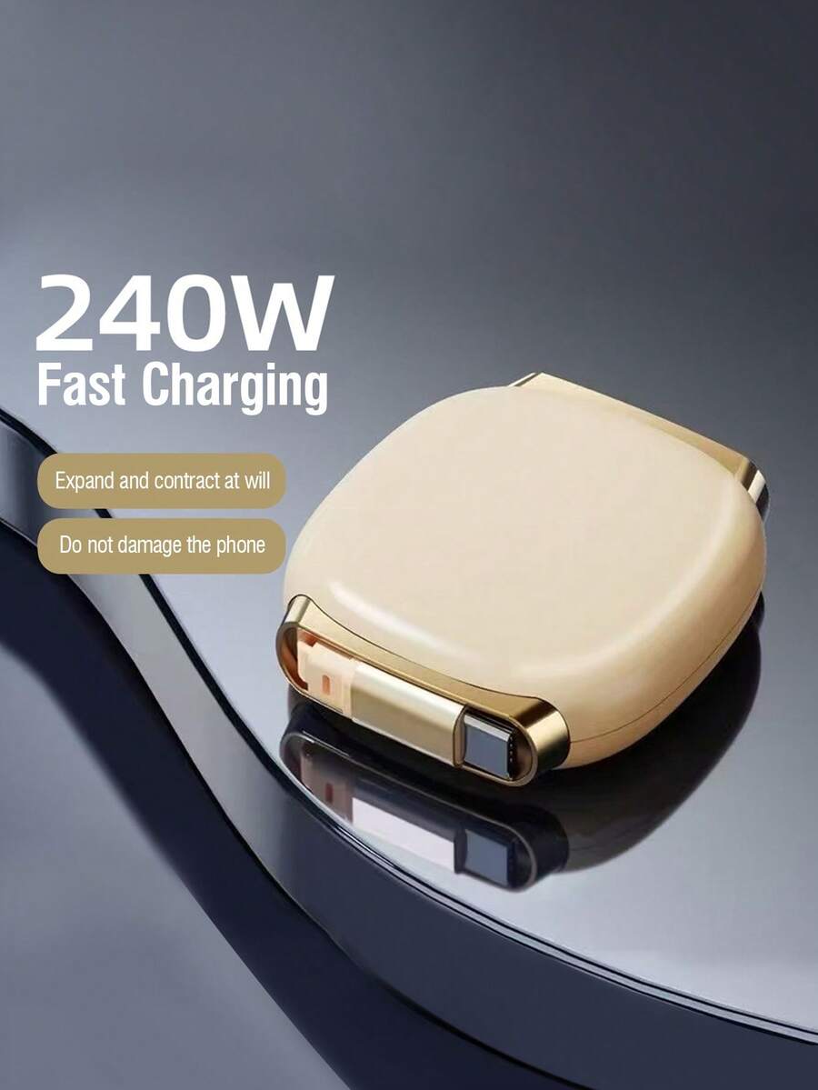 240W USB-C 转 USB-C 快充线，磁吸式伸缩 USB-C 充电线，伸缩式 Lightning 充电线，多功能 USB-C 数据线，兼容 15/16/17 Pro Max/Pro、iPad、平板电脑，支持 PD 快充 - 彩色 - 查看 1