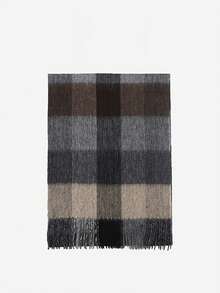 Gray Camel Plaid