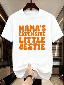 Mama's Bestie Plus Size Grafik-T-Shirt, Premium-Stoff, lässig, bequem, strapazierfähig, einzigartiger Grafikdruck