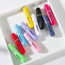 5/4/3/2/1件套高端可重复灌装香水喷雾瓶，底部可重复灌装的喷雾瓶，空香水瓶，便携式旅行香水分装瓶，精致小瓶，喷雾细腻，返校必备用品，旅行户外灌装泵瓶，假日露营必备配件，男女通用香水 - 彩色 - 查看 11