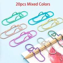 20pcs Stainless Steel Multi-Functional Metal Clips Set, Large Capacity Notebook & Journal Accessories With Pen Holder, Office & Study Supplies Organizer - Multicolor - View 2