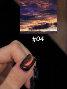 12ml Autumn And Winter Nails Retro Brilliant Flashing Red Blue Gold Glass Beads High-Density Nail Polish Glue For Nail Salon Whitening Popular Nail Art Nail Supplies Christmas Nails - 彩色 - 查看 5