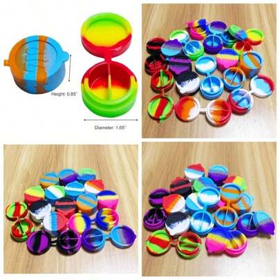 10ml Silicone Wax Containers Concentrate Nonstick Jars Multi - Use 2