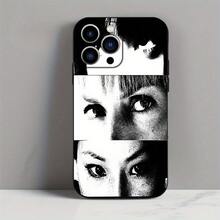 Elige esto para funda de  hecha de TPU en negro, con un diseño de caricatura, a prueba de golpes y duradera. para 11/ 12/ 13/ 14/ 15/ 16 Pro Max, Funda Duradera, Cubierta Antigolpes, Funda Artística, Cubierta de Teléfono de Moda, Funda Resistente a Impactos, Cubierta de Alta Calidad, Protector de Smartphone, Cubierta de , Amantes de Gadgets, Jóvenes Adultos - Mezcla de colores - Ver 3