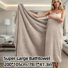 منشفة حمام كبيرة من الفليس المرجاني الناعم، سريعة الجفاف، لا تتساقط، متينة، مناسبة للمنزل والشاطئ والاستخدام الخارجي، هدية عطلة، منشفة حمام كبيرة، تصميم حديث، ملمس ناعم، مثالية لعشاق السبا والاستخدام المنزلي