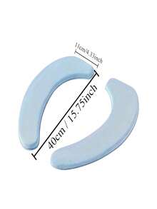 2pcs Soft Washable Toilet Seat Covers, Thick & Comfortable, Easy Installation, Suitable For Most Toilets, Bathroom Accessories - Multicolor - View 8