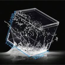 Acrylic Box Clear Boxes With Lid For Display Small Acrylic Square Cube Jewelry Storage Boxes Party Decorative Box,3.4x3.4x3.4Inch - 3,4x3,4x3,4 inch - Xem 3
