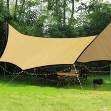 Beige Blackout Cloth, Tear-Resistant Sunshade Net, With Reinforced Grommet Holes, Durable Garden Sunshade Tarpaulin For Greenhouse, Plant Cover, Patio And Gazebo, Yellow - Beige - View 9