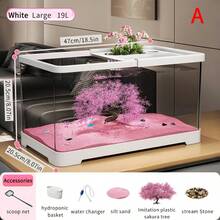 大型樱花树景观鱼缸，客厅新款全套金鱼缸，水草缸 - 無色 - 查看 3