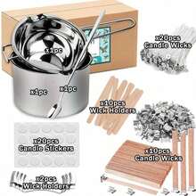 DIY Candle-Making Kit, Including Wax Furnace, Candle Wick, Candle Adhesive And Stand, Candle Centering Tool And Candle Craft - Multicolor - View 2