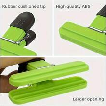 6pcs Silicone Bag Clips, Heavy Duty Sealer, Suitable For Laundry, DIY, Classroom, Kitchen Storage, Small Chip Bag Size