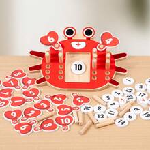 Children's Crab Counter Training Infant Cognitive Numerical Ability And Thinking Ability Wooden Intelligence Toy Christmas Gift - Multicolor - View 11