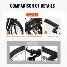 Triciclos para adultos, triciclos para adultos de 7 velocidades, bicicletas de tres ruedas de 24 pulgadas, bicicleta de crucero de acero al carbono con canasta y asiento ajustable, triciclos de compras para picnic para personas mayores, mujeres, hombres (negro) - Negro - Ver 4