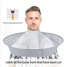Adult Hair Cutting Cape, Waterproof & Anti-Static Hair Cutting Gown, Hairdressing Apron, Elderly Hair Cutting Cloth, Hair Cutting Bib, Shaving Tool, Haircutting Smock, DIY Haircut Apron