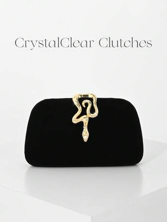 1 st svart sammets kuvertväska, elegant, utsökt, tyst lyxigt glittrande glitter, lyxig aftonväska, handväska med glänsande kristalldekor, lämplig för festtjejer, damer, brudar, perfekt för fest, bröllop, bal, middag/bankett, matchande, perfekt för brudklänning, damklänning, balklänning, födelsedagsklänning