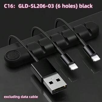 5-farbiges 4er-Pack kreative Cartoon Kabel-Organizer