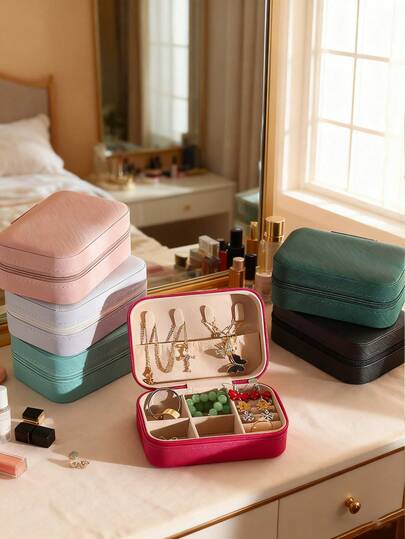 1pc Elegant Jewelry Gift Box, Perfect For Birthday, Anniversary, Christmas, Mother's Day, Suitable For Gifting To Friends, Sisters, And Valentine's Day, Display Box, Decorative Storage Box, Exquisite Gift Box, Elegant Design, Letter Combination Style, Craftsmanship Quality, Gift For Her, Gift For Sisters