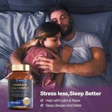 12-In-1 Magnesium Complex 700mg Capsules - Support Relaxation, Muscle & Heart Health, Vegan, 120 Caps - 無味 - 查看 4