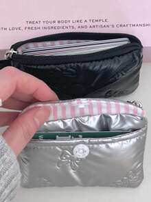 领结钱包、迷你双层防尘卡包、口红化妆包、蓝牙耳机盒、便携式拉链小挂袋