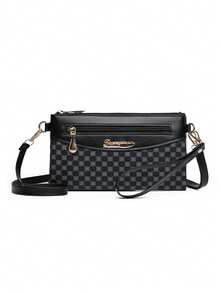 1 pieza Bolso bandolera de mujer - Un bolso de hombro de nicho con bolsillo para teléfono bandolera de color mixto - Multicolor - Ver 6