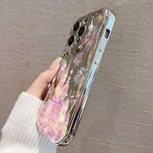 【可愛い城と花火】 17 Pro Max/16 Pro/15 Plus/14/13/12/11 用 電鍍防摔ケース クレープデザイン 衝撃吸収 スクラッチ防止 カラフルなデザインでスタイリッシュ 持ちやすさ抜群 高品質素材 保護とファッション両立 - シルバー - チェックする 6