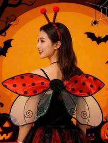 2pcs/Set Insect Wings Costume, Ladybug & Bee Wings Set For Party, Masquerade - Multicolor - View 11