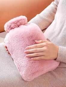 2000毫升/1000毫升/500毫升热水袋，带软套和羊毛外套 - 经典热水袋，冬季圣诞保暖用品，可缓解疼痛、颈肩疼痛、暖脚、缓解痛经，适用于冷热疗法，推荐作为圣诞礼物送给家人、朋友和女朋友。 - 彩色 - 查看 4