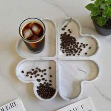 Dressing Table Tray, Perfume Tray, Bathroom Storage, Mirror Storage, Soap Box, Bath And Body Wash Storage, Round Tray Decoration, Suitable For Bathroom, Toilet, Water Tank, Bedroom, Kitchen Countertop, Jewelry Storage, Dressing Table Tray, Candle Aromatherapy, Lotion Bottle, Cosmetics Organizer, Valentine's Day Bathroom Decoration, Desktop Storage Organizer - Multicolor - View 9