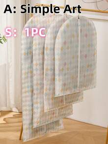 5件/1件 衣物防尘罩，衣服袋，西装罩，收纳袋，衣柜防尘罩，外套罩，适用于存放，婚纱防尘罩，防水收纳袋 - 彩色 - 查看 15