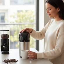 Garrafa térmica de Café Pressão Aço Inox Portátil 600ML Quente ou Frio Água Chimarrão Leite Verona - inox - Visão 4
