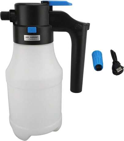Pulverizador eléctrico de espuma de coche de 1,5 l de alta presión USB portátil de espuma de nieve para lavado de coche de jardín y coche