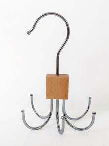 1PC Stainless Steel 360° Rotating Bath Towel Hook | Bathroom Organizer Robe Hook | Heavy Duty Wall-Mounted Storage Hook - Multicolor - View 8