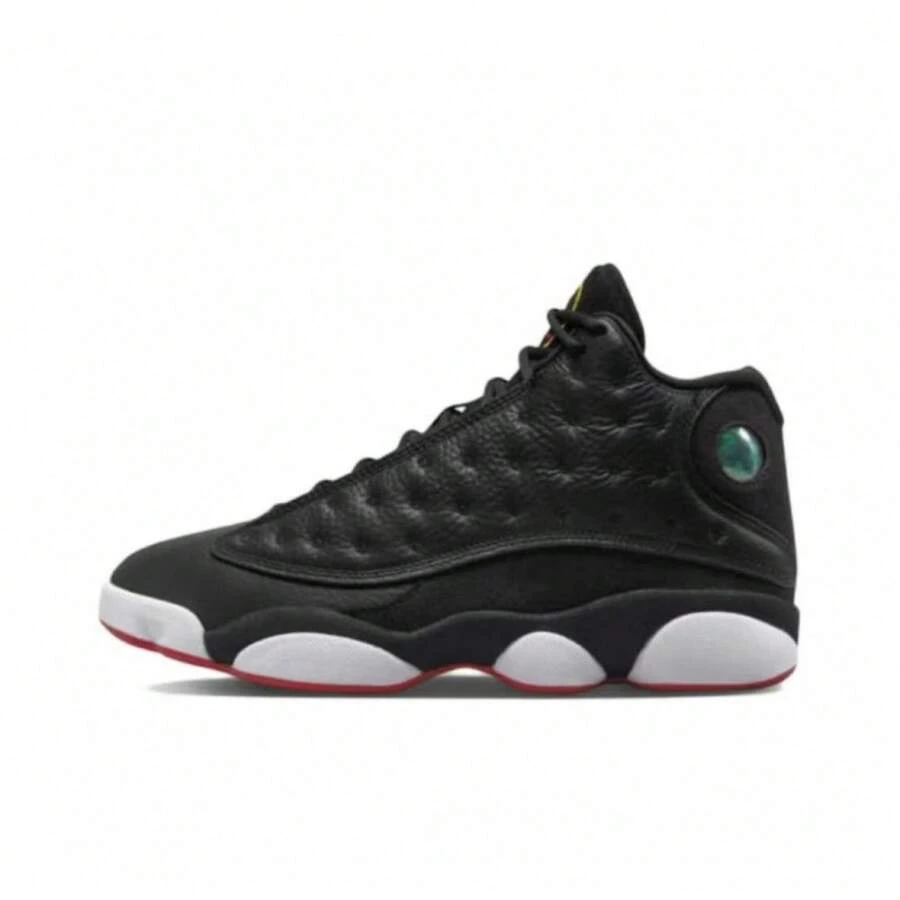 Basketball Shoes Black And White Panda Men's Shoes New Year Navy Blue Obsidian High-Top Sports Shoes - 黑皮 - 查看 1