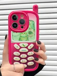 1个全新独特大老板洋红色猫咪彩绘防摔手机壳，兼容 15，亮面彩绘软壳保护套，兼容 16/11/16Pro/16Plus/16ProMax/16E/15ProMax/13/14/12/XS/XR/7G/8P3/14/11/P12/XS - 彩色 - 查看 5