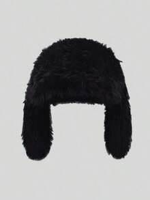 A Women's Solid Color, Cute Long Rabbit Ear Fisherman's Hat, Warm And Versatile, Suitable Outdoor Activities In Autumn And Winter. - Bucket Hat - View 3