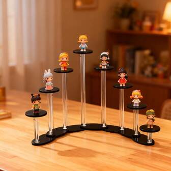 1个亚克力圆形展示架，多层透明首饰收纳架，婚礼派对家居装饰，纸杯蛋糕甜点展示架