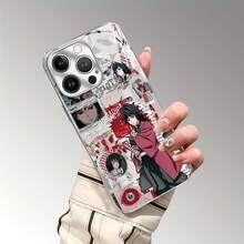 Funda para teléfono con diseño de guerrero anime, compatible con fundas ,  17,  16 Pro Max,  15 Pro Max,  13 y  12. Fabricada en TPU, ofrece protección contra golpes y caídas. Un regalo fantástico para fans del anime, familiares, amigos, seres queridos, novios/novias y ocasiones especiales. - Plateado - Ver 3