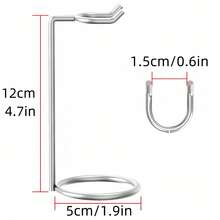 4.3 Inch (11 Cm) Stainless Steel Razor Stand, Luxury Men's Travel Razor Holder - Suitable For Small Razors