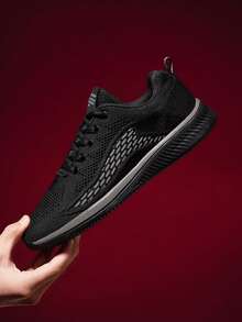 2025 New Spring/Summer Men's Shoes, Korean Style Front Lace-Up Minimalist Casual Outdoor Sports Shoes, Breathable Men's Shoes For Commuting, Hiking, Walking, Business Casual Valentine's Day Ideas