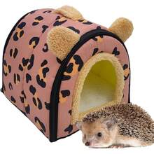 Genérico Cama para Hámster - Fundaíble Suave para Jaula,Accesorios para Animales Pequeños para Dormir Jugar Esconderse en Interiores y Exteriores para Hábitat Corral Hogar - Rojo - Ver 8