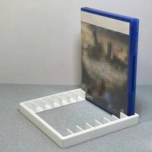 1个兼容/PS四游戏光盘收纳架 | 8槽CD存储展示架，带收纳架的PS3游戏卡，游戏机配件塑料架。