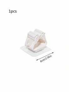 12pcs/4pcs/2pcs/1pc White Wall Mounted Strong Hook Clips, Mop Clip Storage Clips For Bathroom And Kitchen Storage - White - View 22