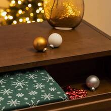Caja para guardar adornos de navidad - Almacenaje de 64x bolas de rbol y adorno festivo - Organizador con tapa para decoracin - 30, 5 - Diseño 2 - Ver 4